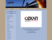 Tablet Screenshot of ozkanteknik.com